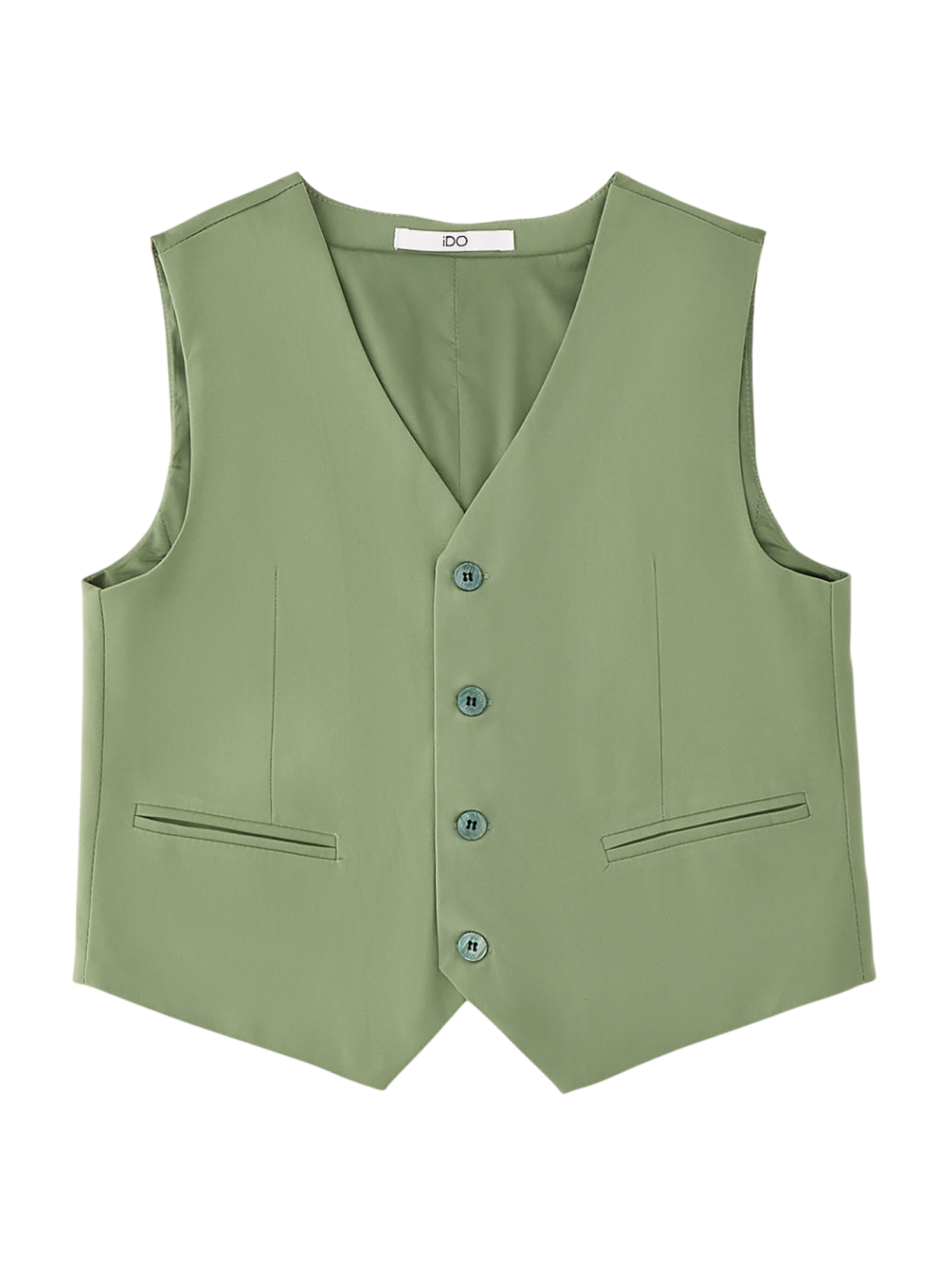 iDo gilet bambino misto viscosa verde salvia 4G600 4921 iDO 