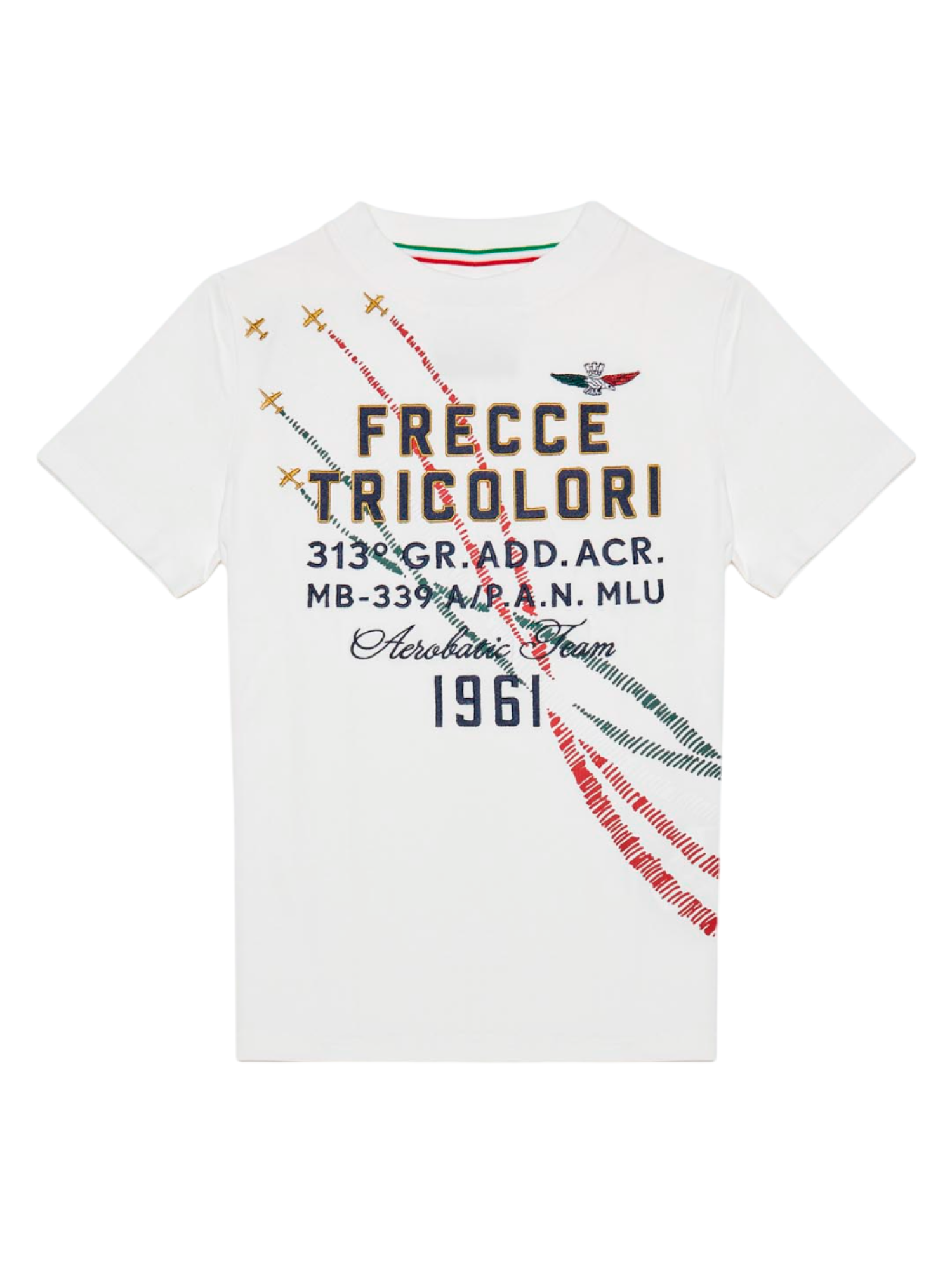 Aeronautica Militare T-shirt in jersey manica corta bianco 251TS0029A W01 AERONAUTICA MILITARE 