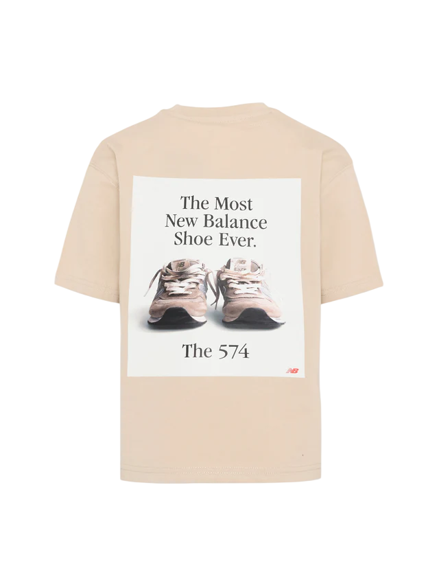 New Balance T-shirt bambino manica corta beige YT61A21A TWF NEW BALANCE 