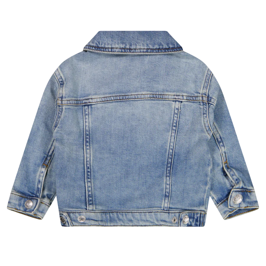 Calvin Klein Jeans giubbino neonato in denim lavaggio medio LVCKSJD04B 1A4 Calvin Klein Jeans 