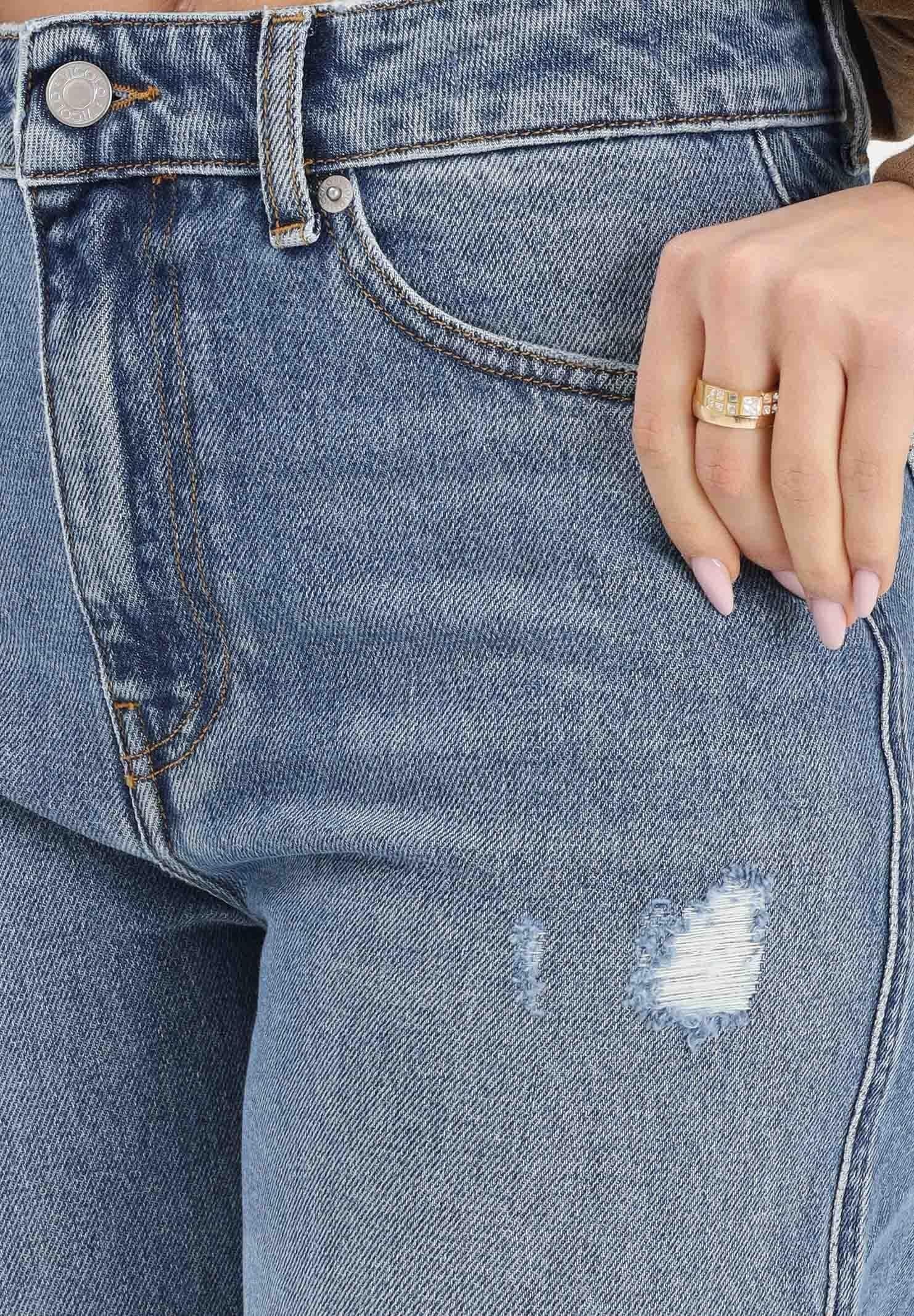 Vicolo jeans donna gamba dritta Kate lavaggio blu DAB5128 BLUE DENIM VICOLO 
