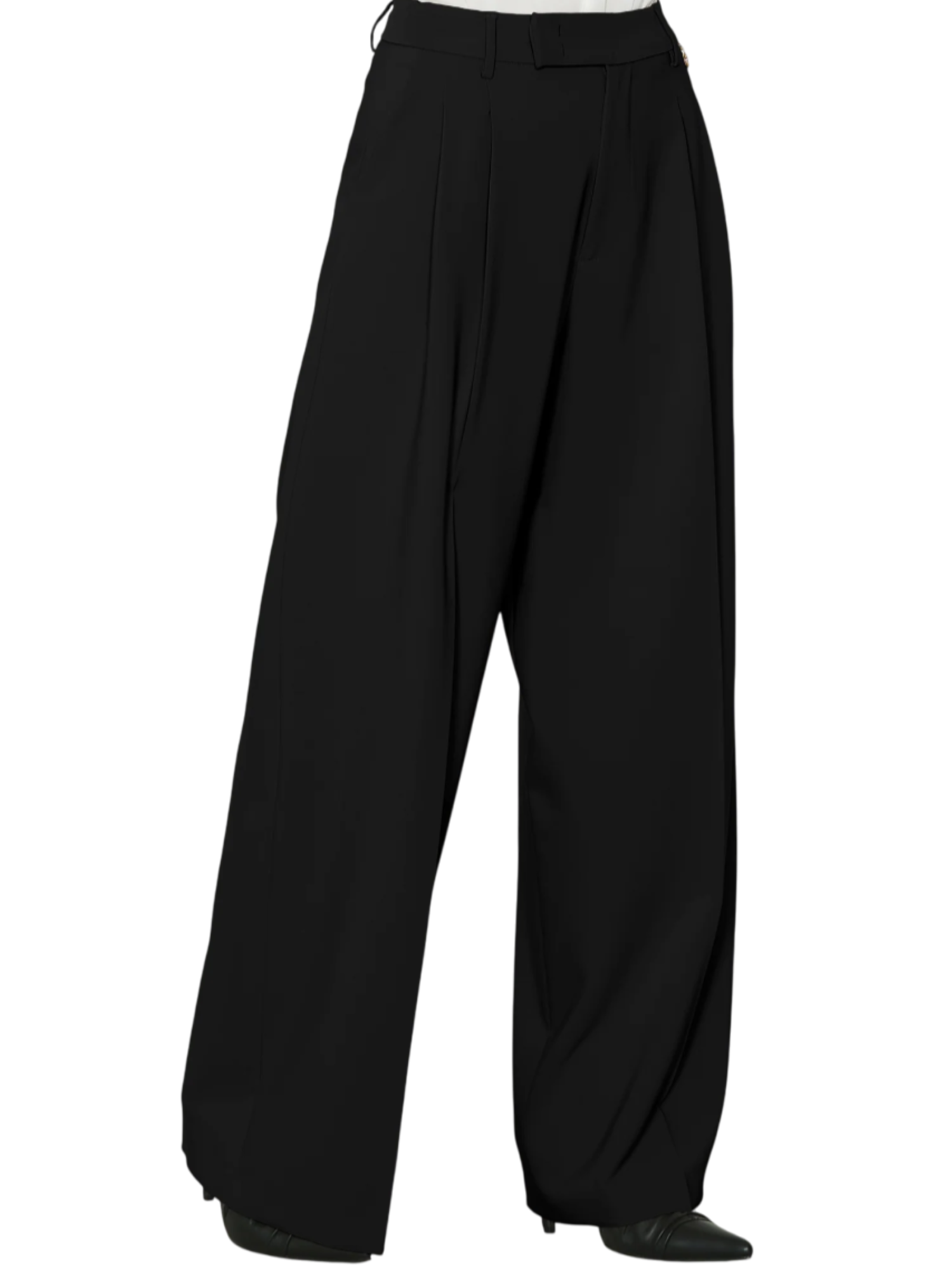 Relish pantaloni palazzo Arabia con pinces nero ARABIA 1199 RELISH 
