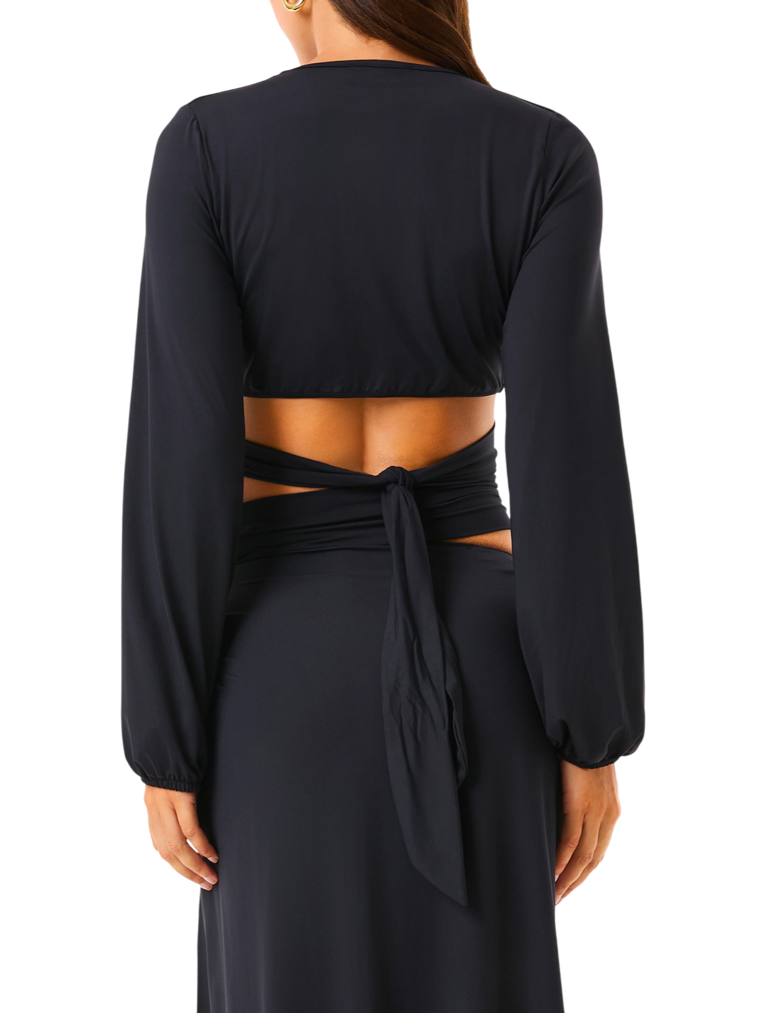 4giveness top crop Soft Touche con cut out nero 126WRWTP5640 110 4Giveness 