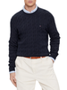 Tommy Hilfiger maglia in cotone con trecce blu