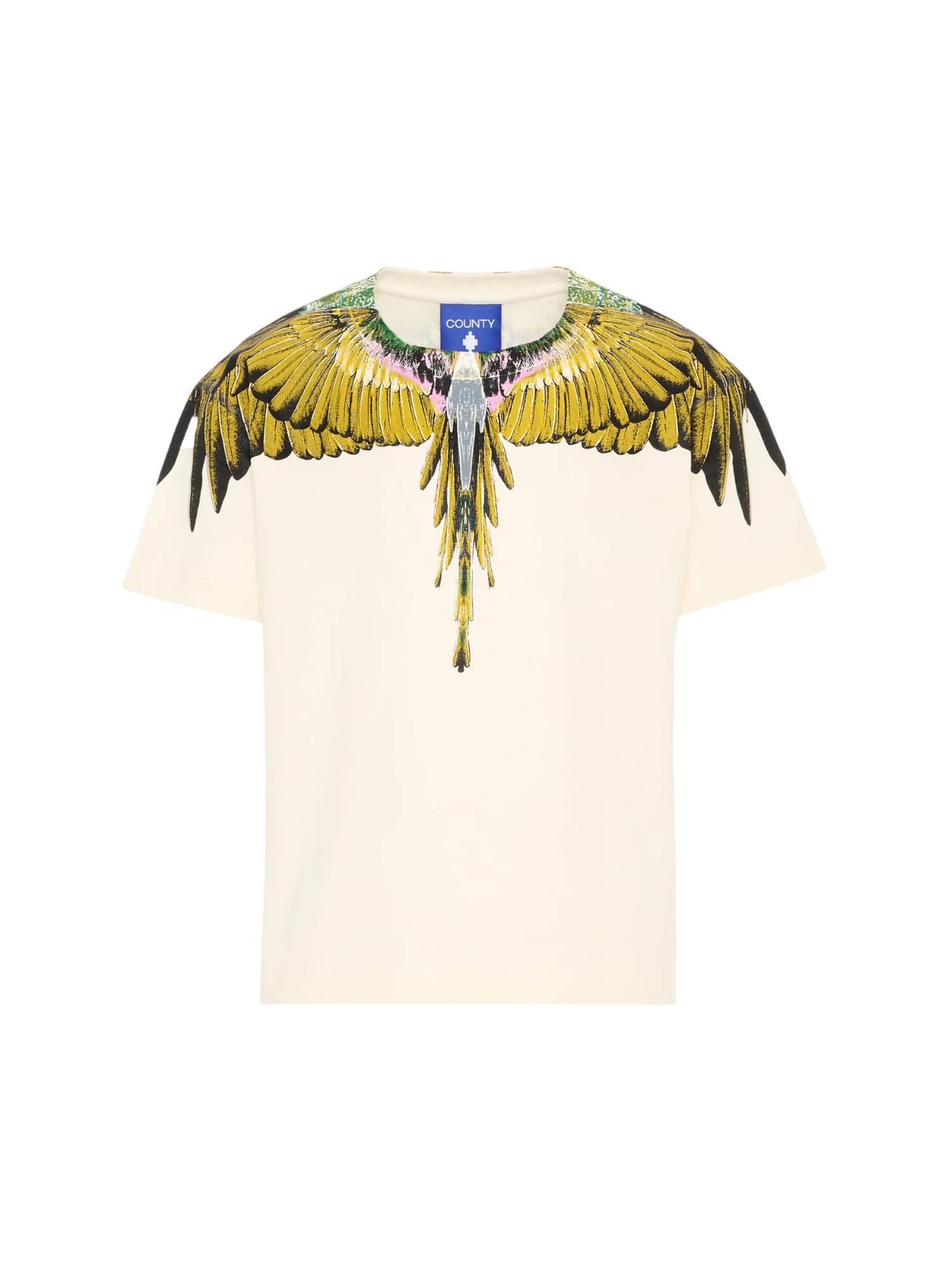 County of Milan T-shirt manica corta bambino stampa iconica panna S6CMJBTH021 412 COUNTY OF MILAN KIDS 