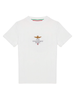 Aeronautica Militare T-shirt maniche corte con ricami bianco