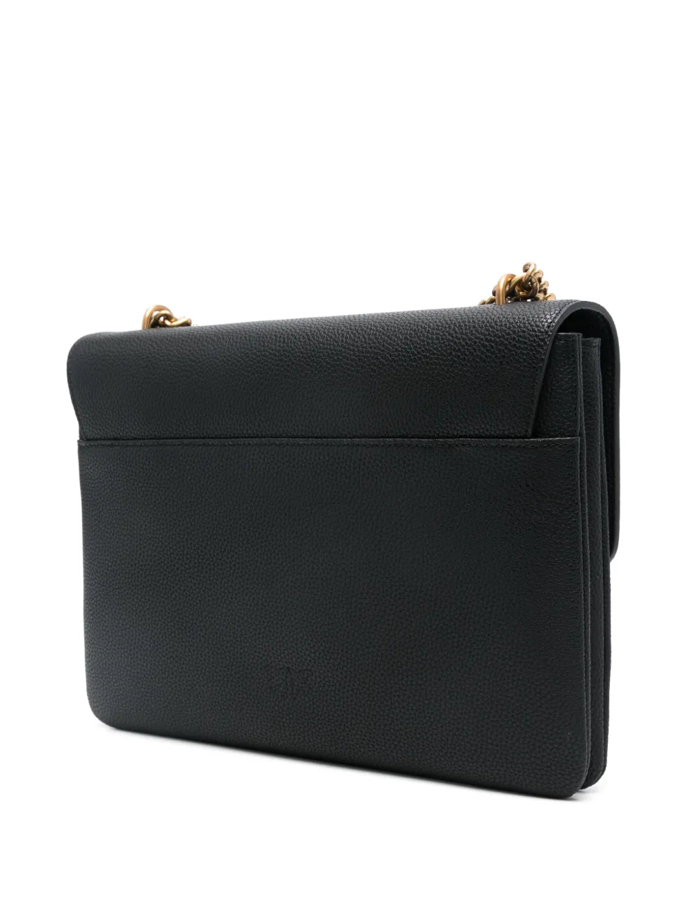 Pinko borsa Love Bag One Soft Big in pelle martellata nero oro