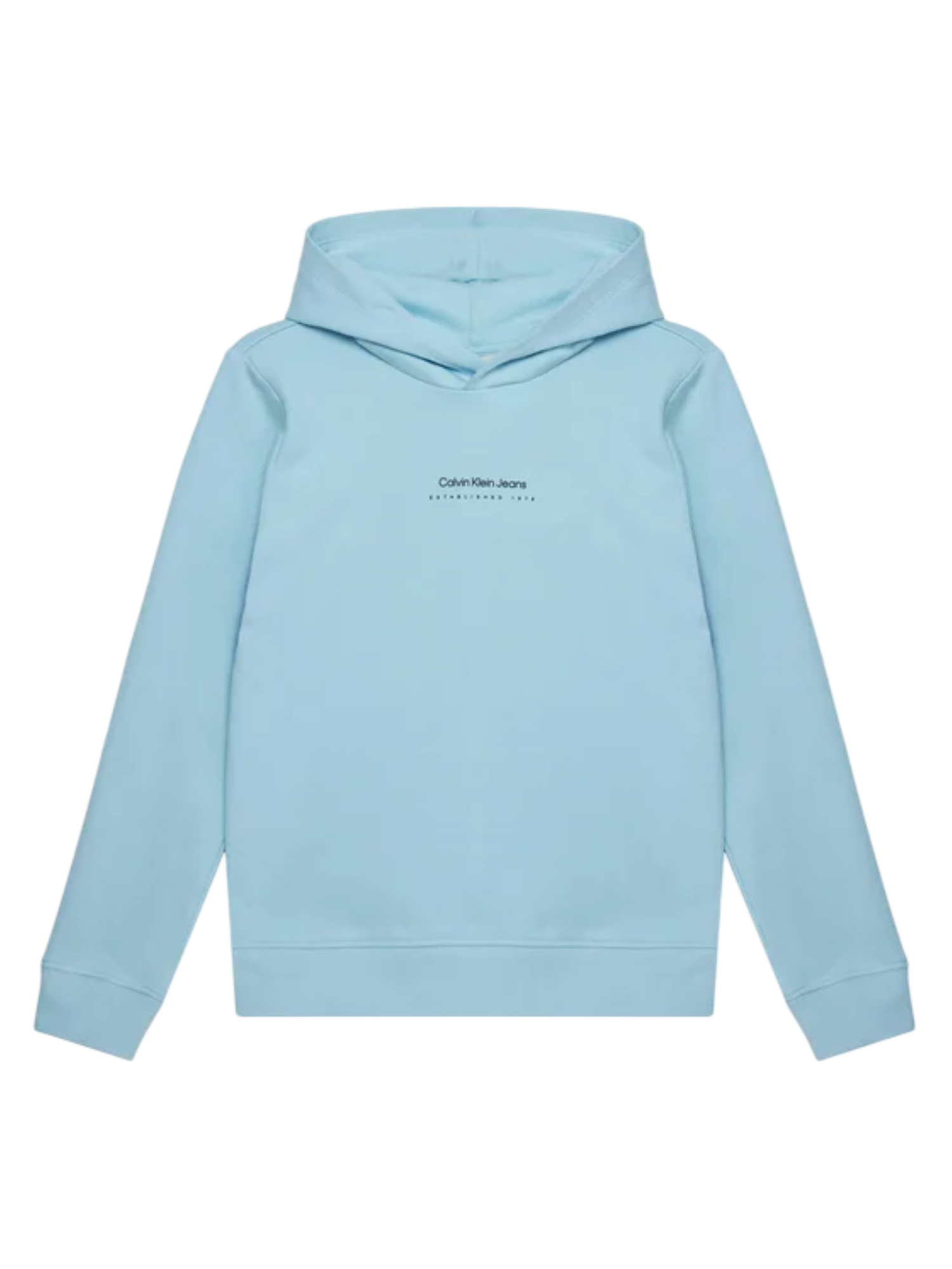 Calvin Klein Jeans felpa con cappuccio Shifted backprint celeste IB0IB02383 CWS Calvin Klein Jeans 