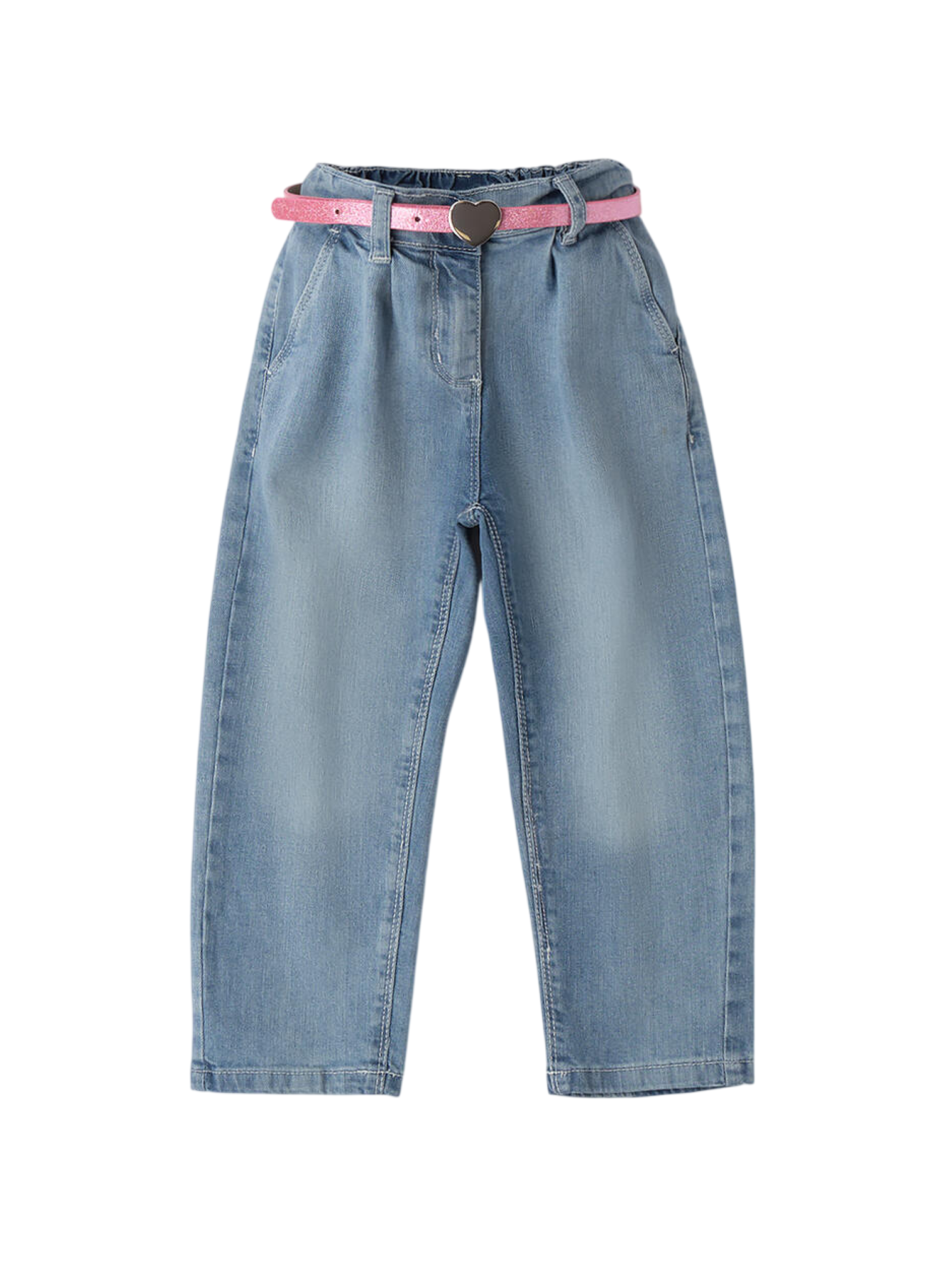 iDo jeans con pinces  bambina con cintura lavaggio blu 4G368 7300 iDO 