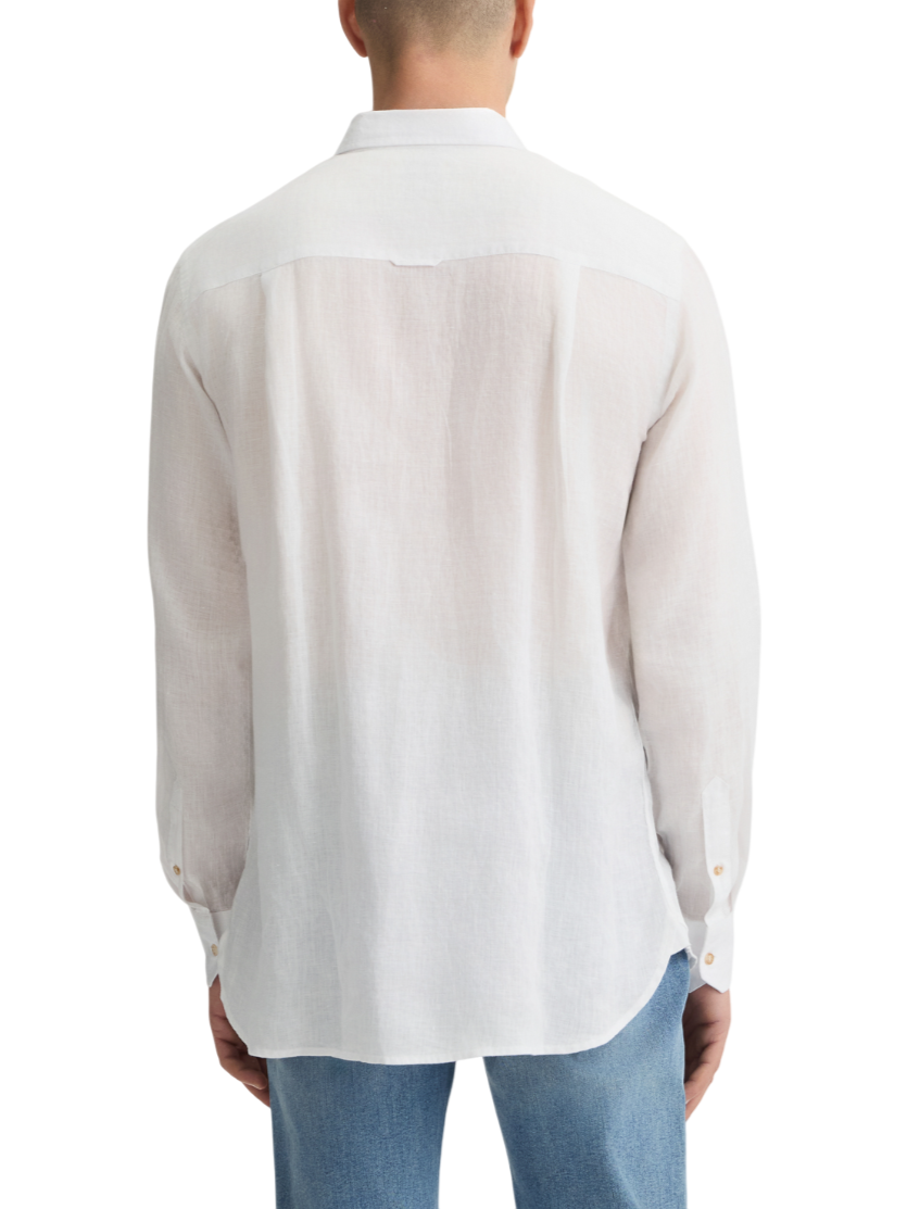 Liu Jo camicia maniche lunghe in lino bianco QA5097T4359 11001 LIU JO 