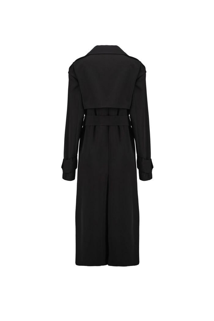 Aniye By trench doppiopetto lungo con cintura nero 185256 00336 ANIYE BY 