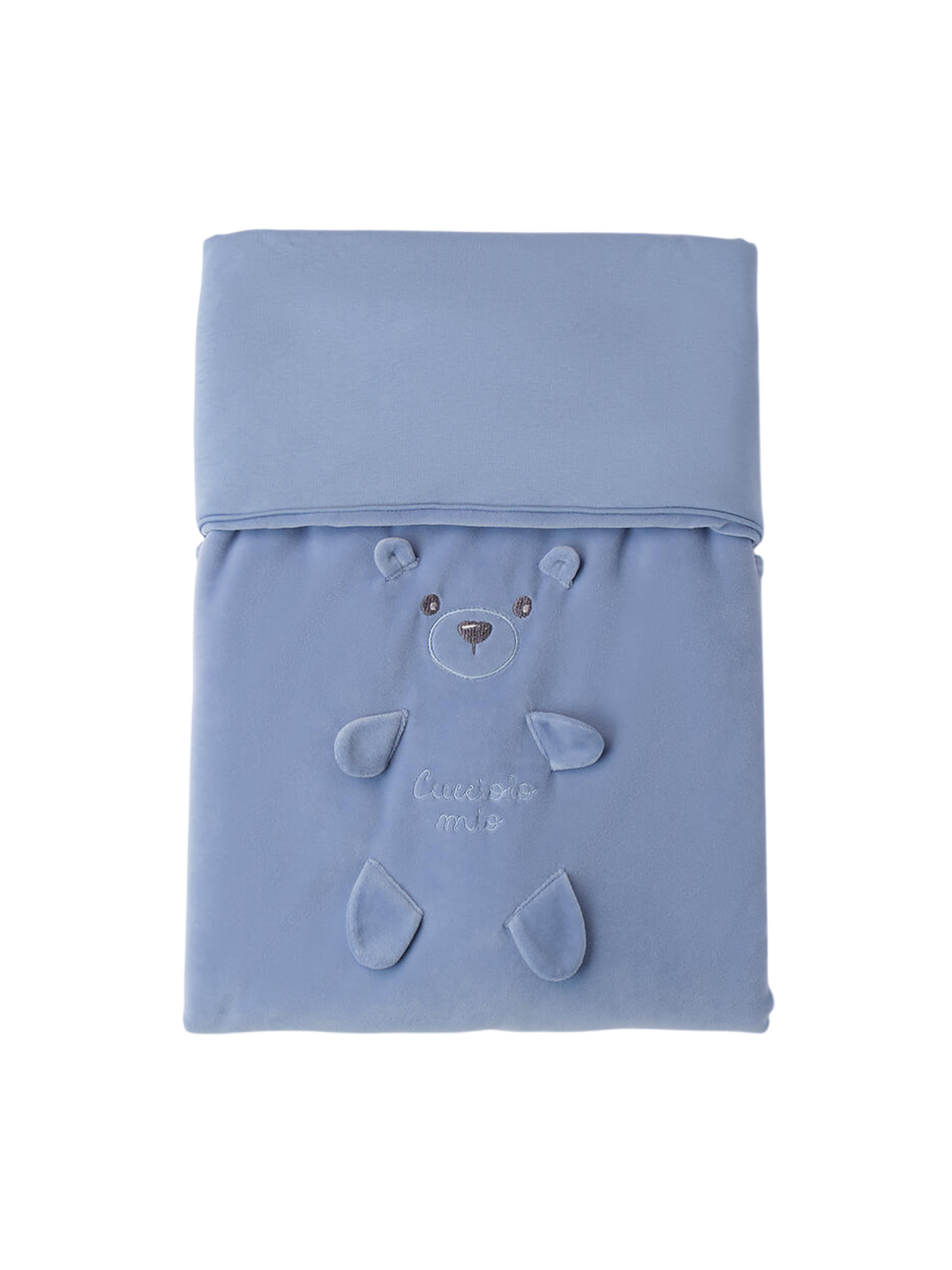 iDo copertina neonato in ciniglia azzurro 4F901 3814 iDO 
