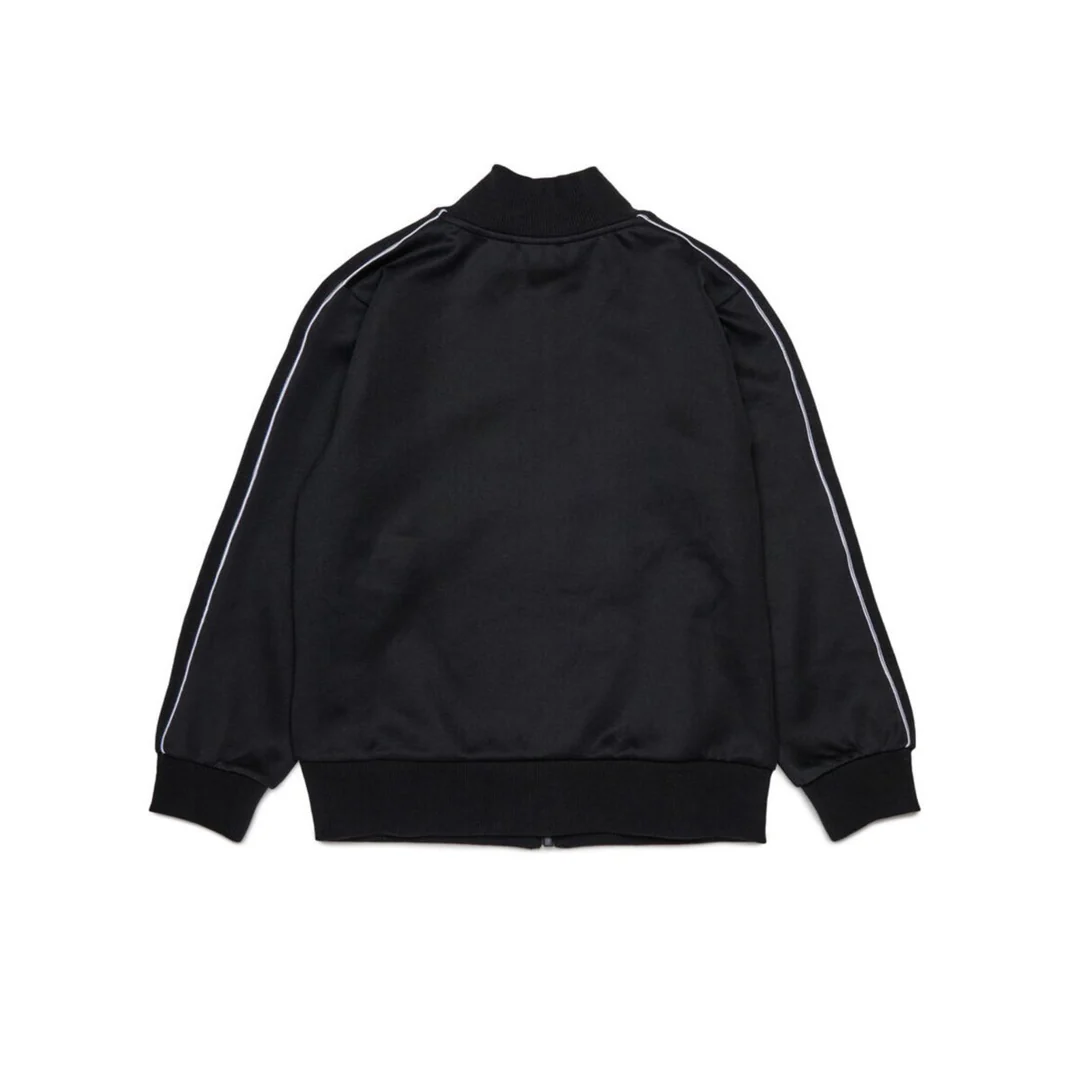 Diesel felpa con zip bambino Slockd nero J02490-KYAZB K900 DIESEL 