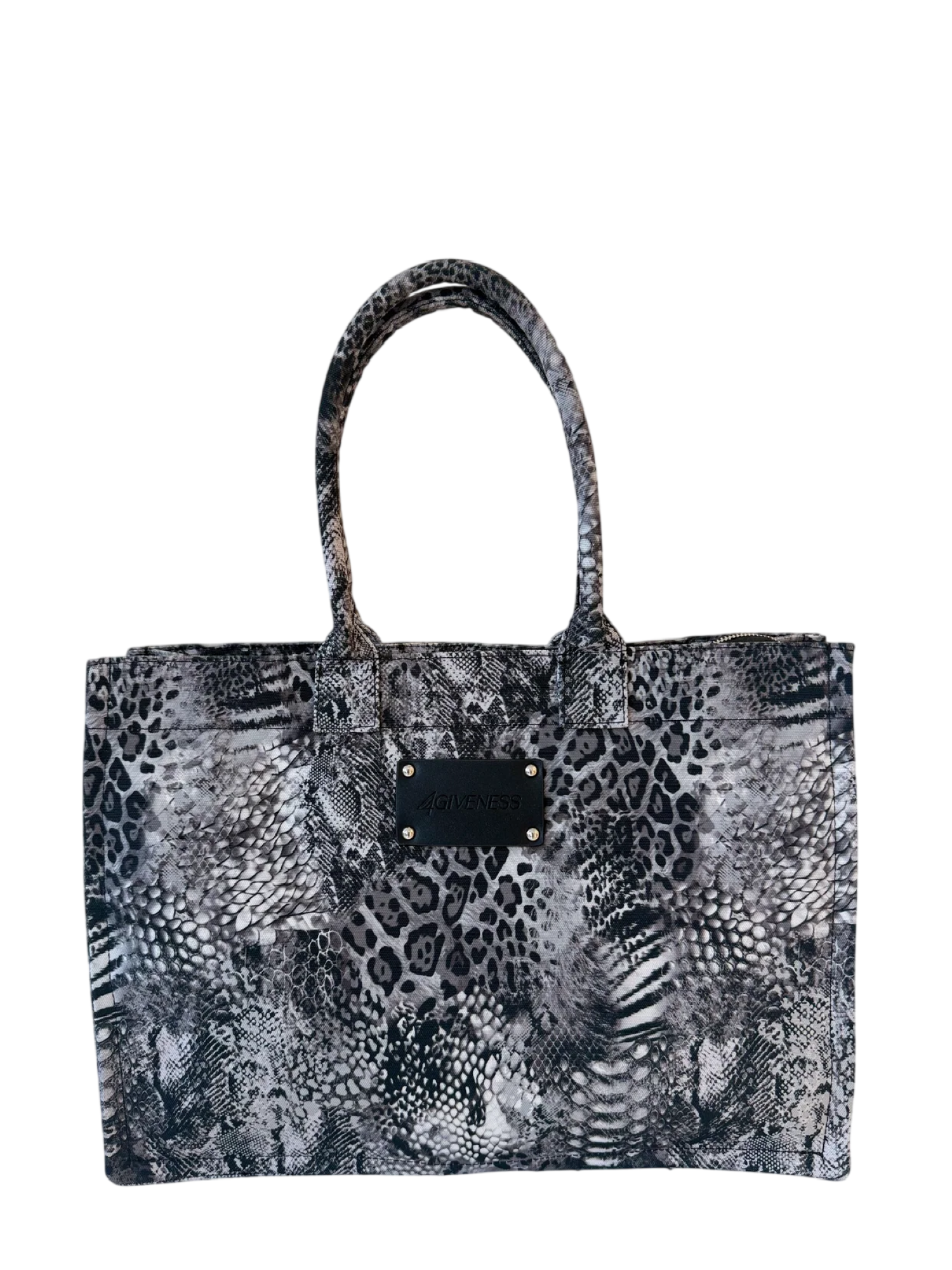 4giveness borsa mare Big Saint Tropez in fantasia animalier Resort grigio 126WACBO5943 200 4Giveness 