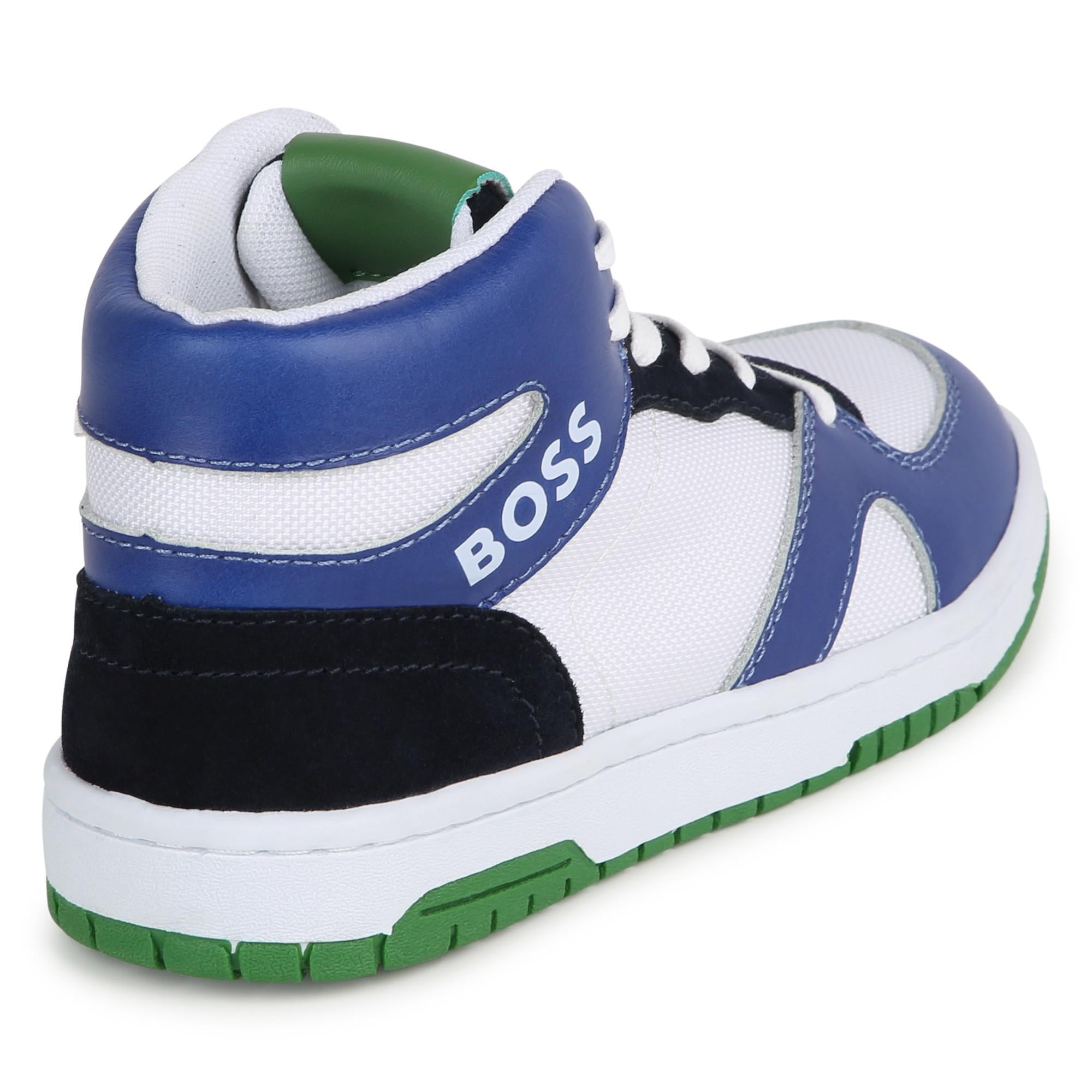 Boss sneakers alte colorblock bianco blu J50859 BIANCO BOSS 