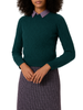 Surkana maglia misto alpaca con trecce ottanio