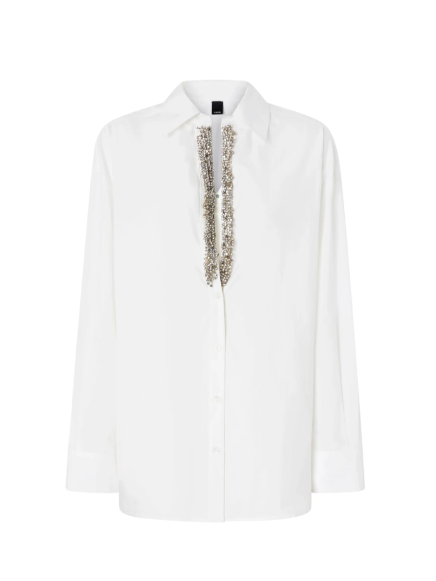Pinko camicia Capirai con dettagli gioiello bianco 104708-A2EU Z04 PINKO 
