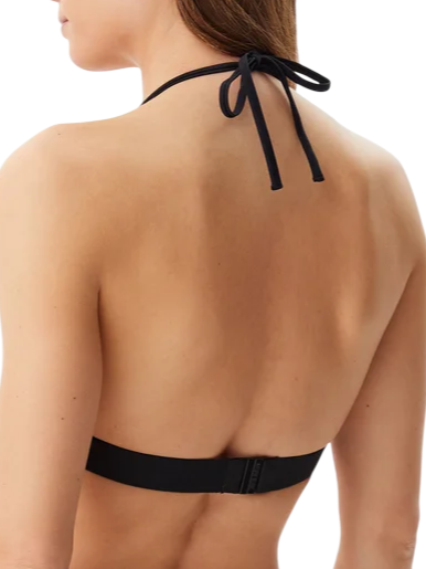 Calvin Klein reggiseno beachwear con fascia logata nero KW0KW02854 BEH Calvin Klein Beachwear 