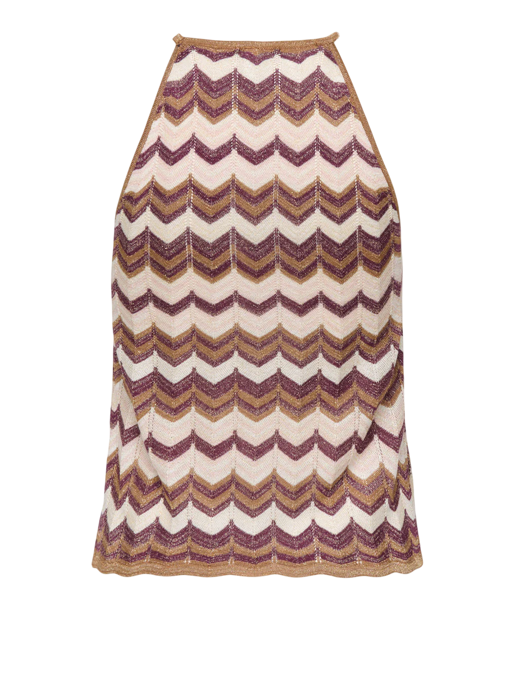 Only top all'americana in fantasia chevron lurex multicolor 15369377 FOXTROT GRAPE W-CLOUD D-PALE L ONLY 