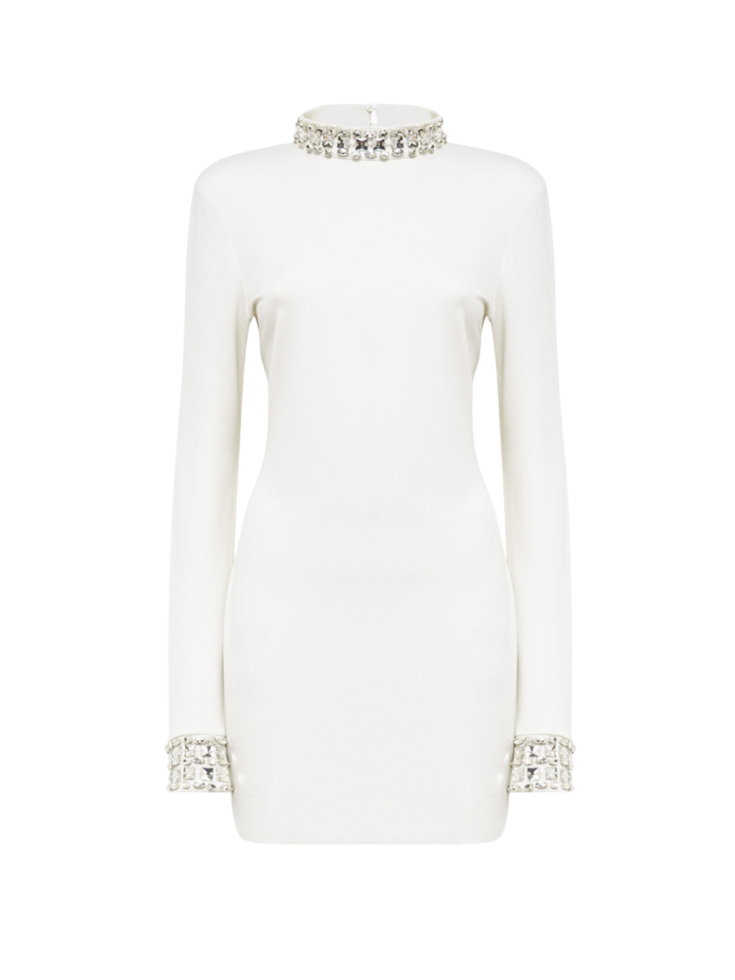 Blugirl abito corto con dettagli gioiello bianco RF5278J4762 14300 BLUGIRL 