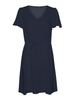 Vero Moda abito corto in viscosa con coulisse blu