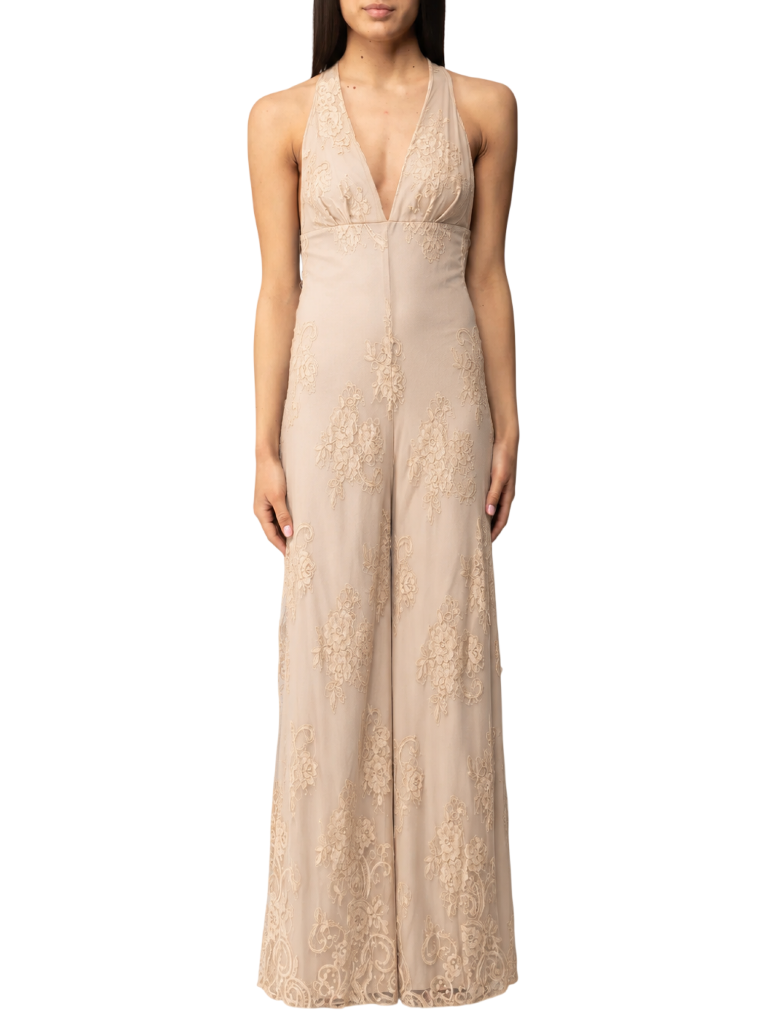 Aniye By tuta jumpsuit Silva all'americana in pizzo beige 185275 02486 ANIYE BY 