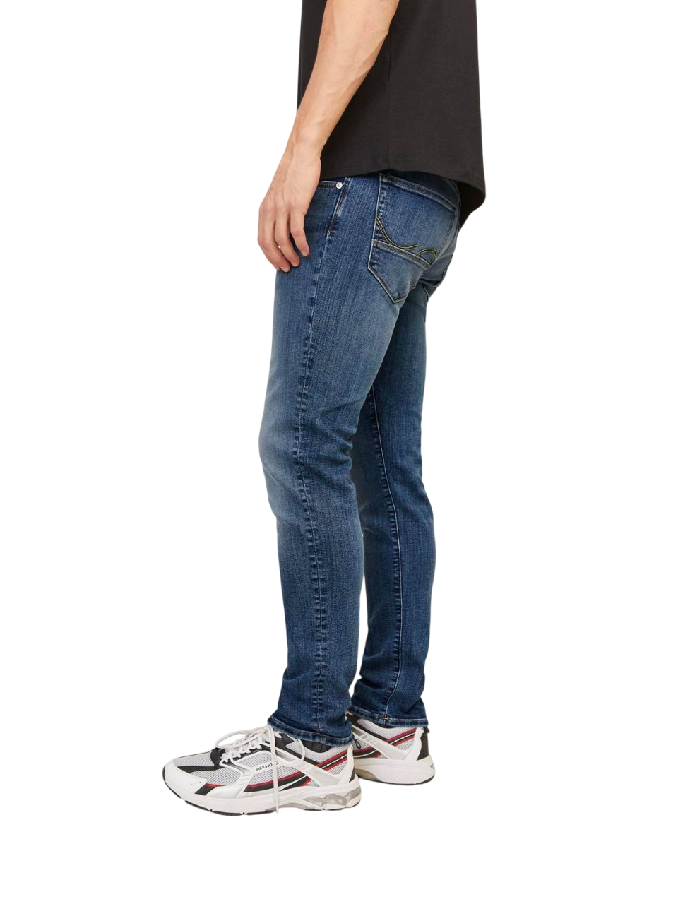 Jack&Jones jeans slim fit in denim stretch lavaggio blu 12250486 CB036 JACK&JONES 