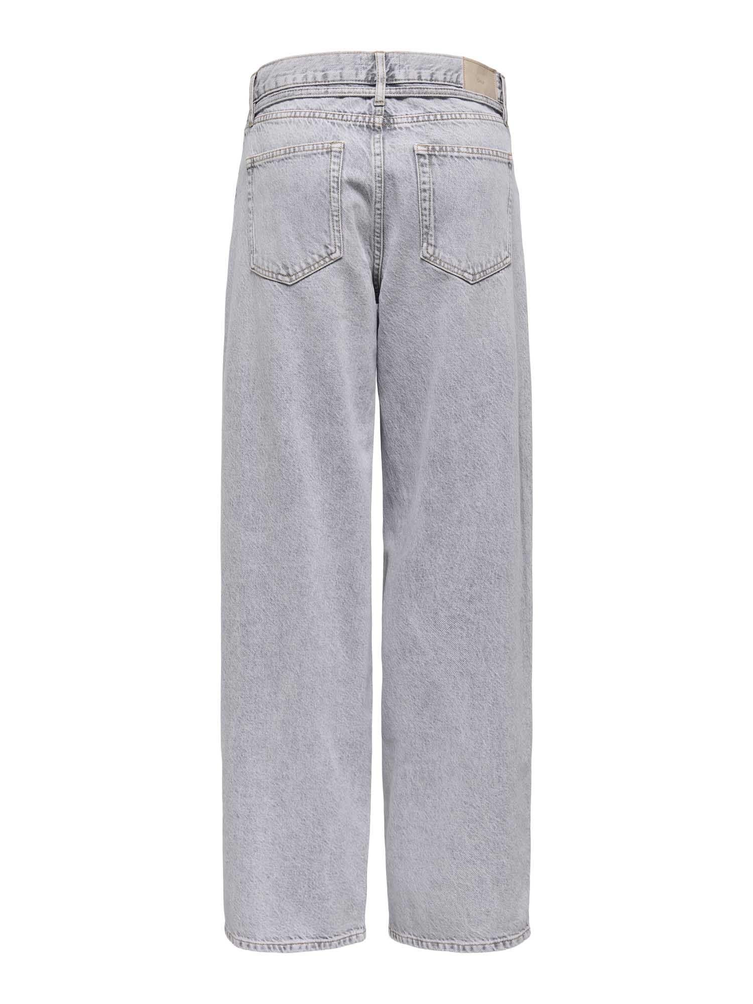 Only jeans gamba larga Gianna lavaggio grigio 15352024 LIGHT GREY DENIM ONLY 