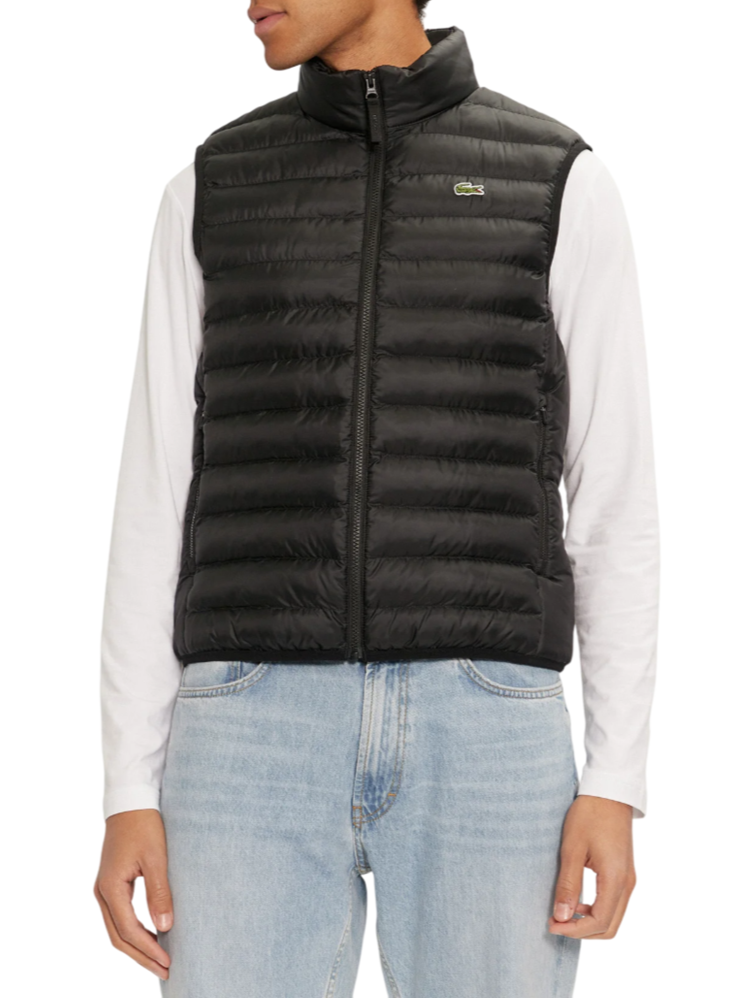 Lacoste gilet imbottito trapuntato uomo nero BH2886 031 LACOSTE 