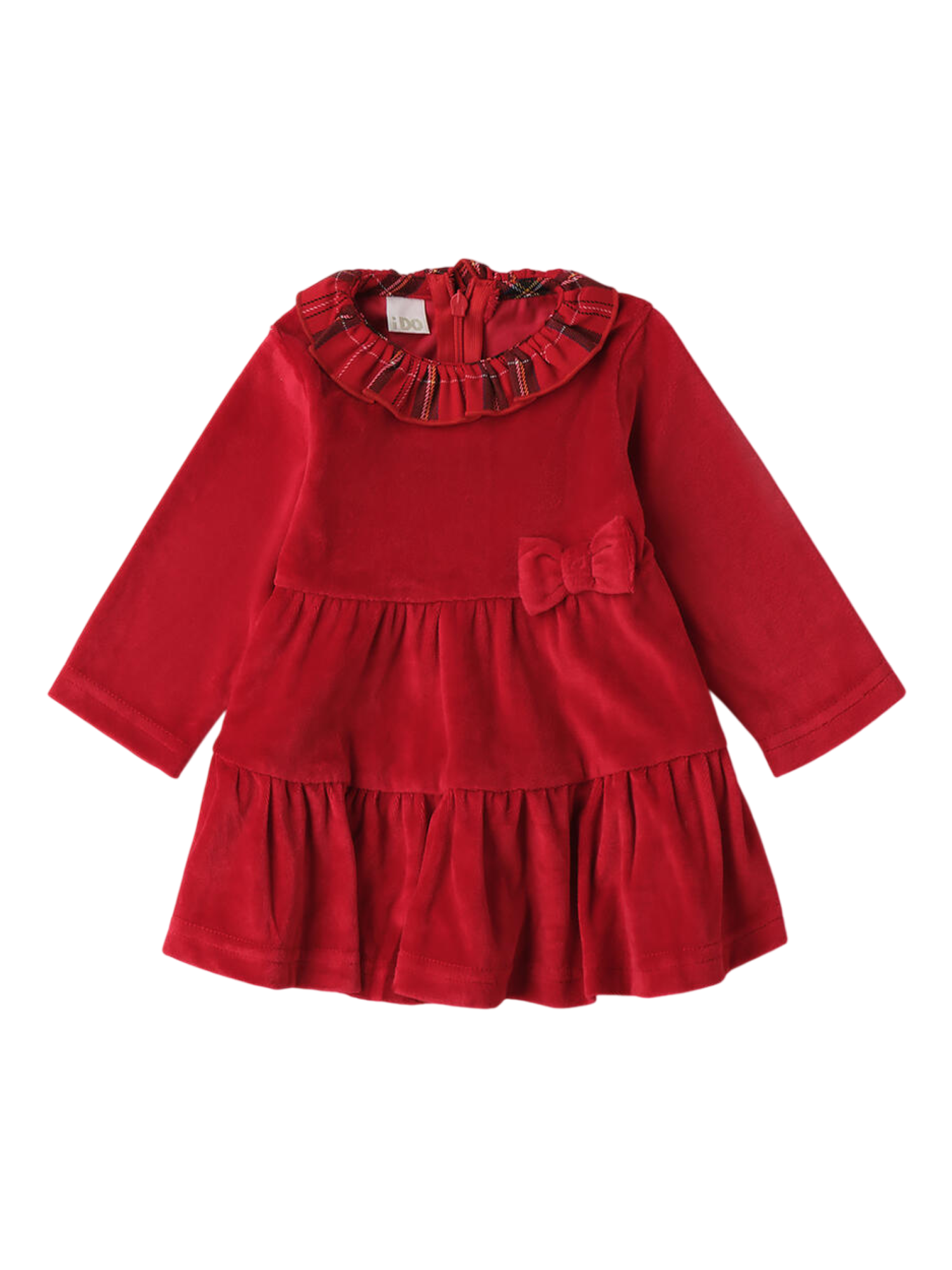 iDo abito natalizio neonata in velluto rosso 4F104 2253 iDO 