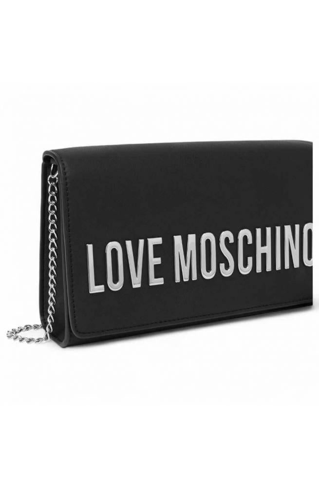 Love Moschino borsa a tracolla in ecopelle nero argento JC4103PP1MKD0 00B MOSCHINO LOVE 