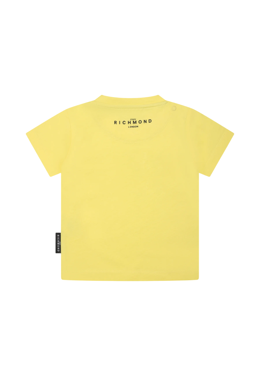 John Richmond T-shirt manica corta Galci con stampa logo giallo RIP25014TS YELLOW-BLK John RICHMOND 
