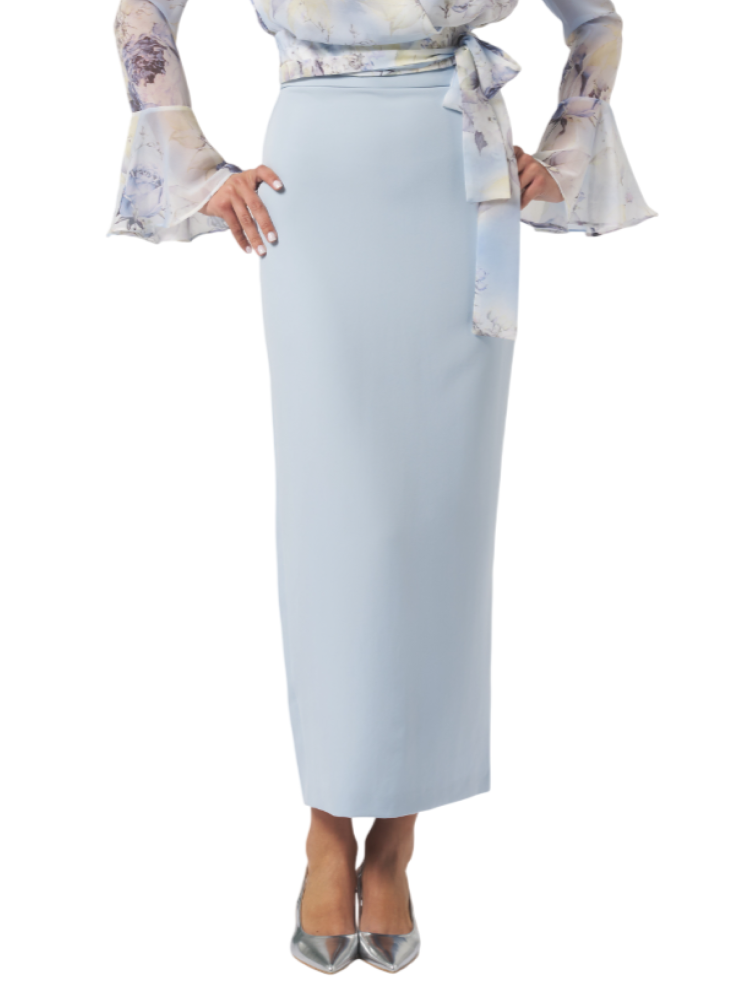 Silence gonna lunga in tessuto tecnico celeste SLGO007 SKY SILENCE 