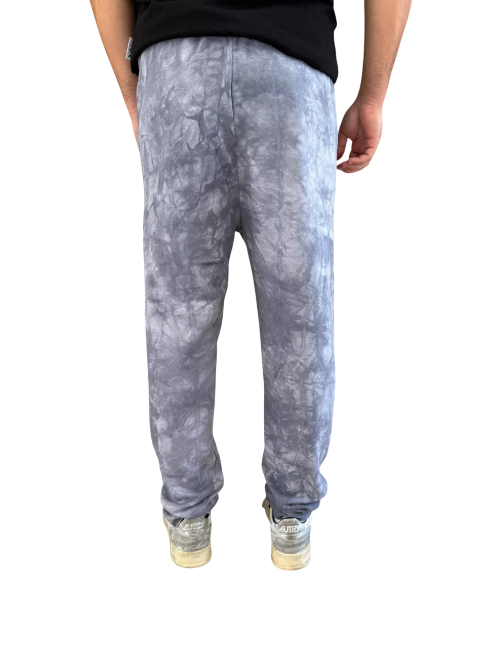 Disclaimer pantaloni joggers uomo in fantasia grigio 55111 TUE DYE PIOMBO DISCLAIMER 