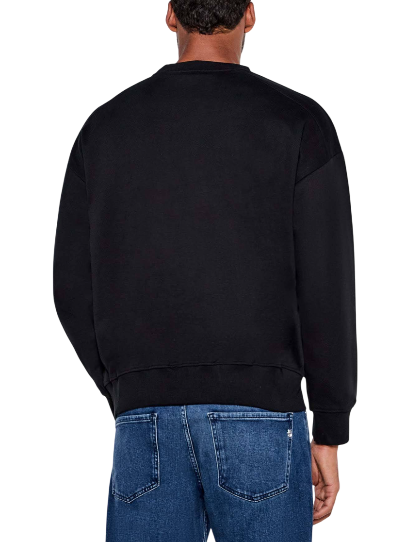 John Richmond felpa Juric con stampa logo nero UMA25071FE BLACK John RICHMOND 