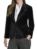 Surkana giacca blazer in velluto nero