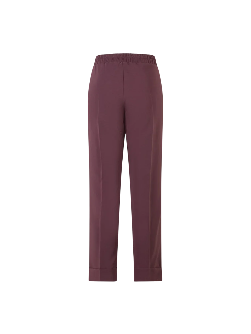 Lola by Sandro Ferrone pantaloni donna con risvolto borgogna L18YBFAMMATURO BORDEAUX Lola BY S.FERRONE 