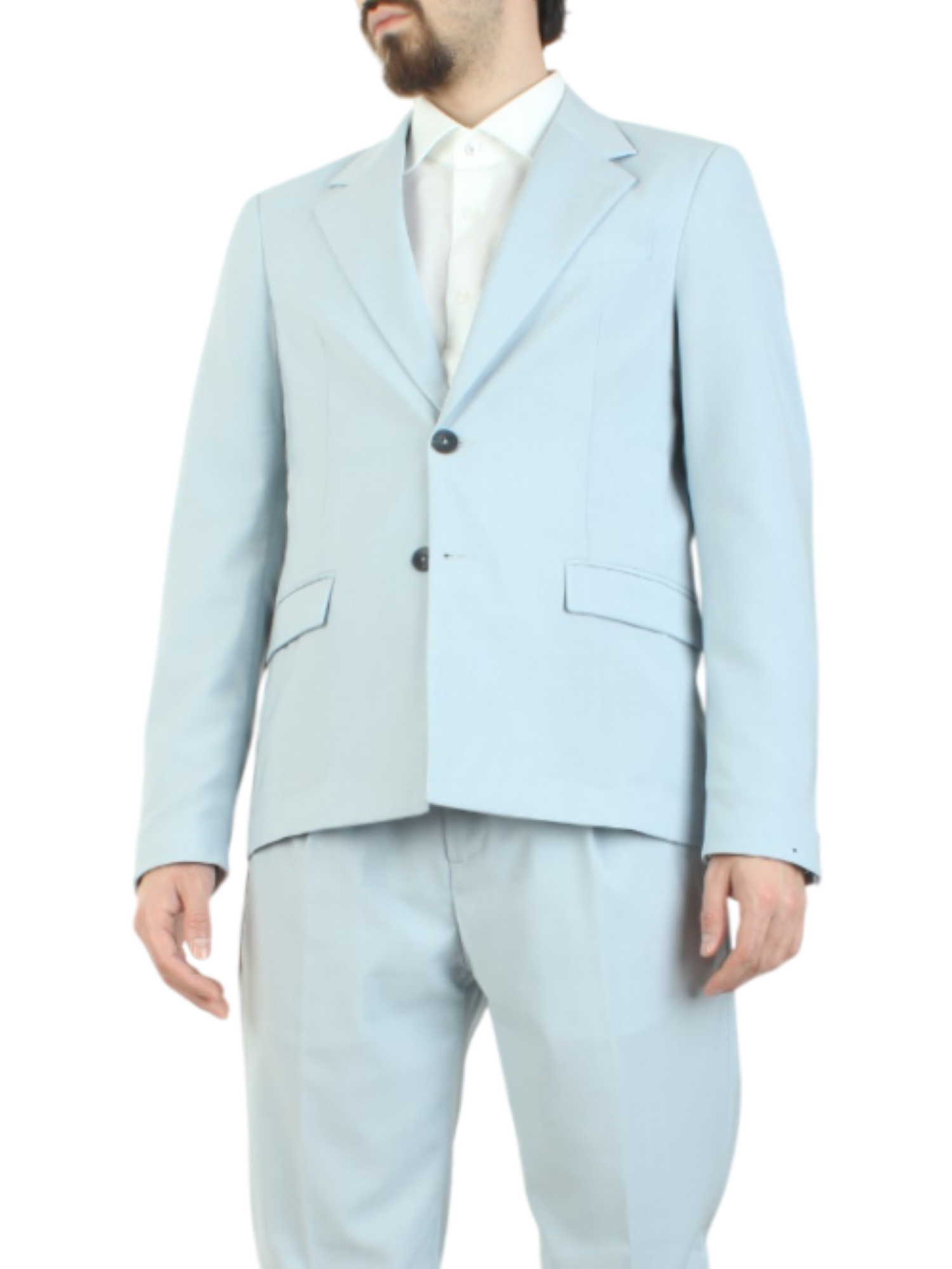 Alta Tensione giacca blazer monopetto celeste polvere 1491F-ORO POLVERE ALTA TENSIONE 
