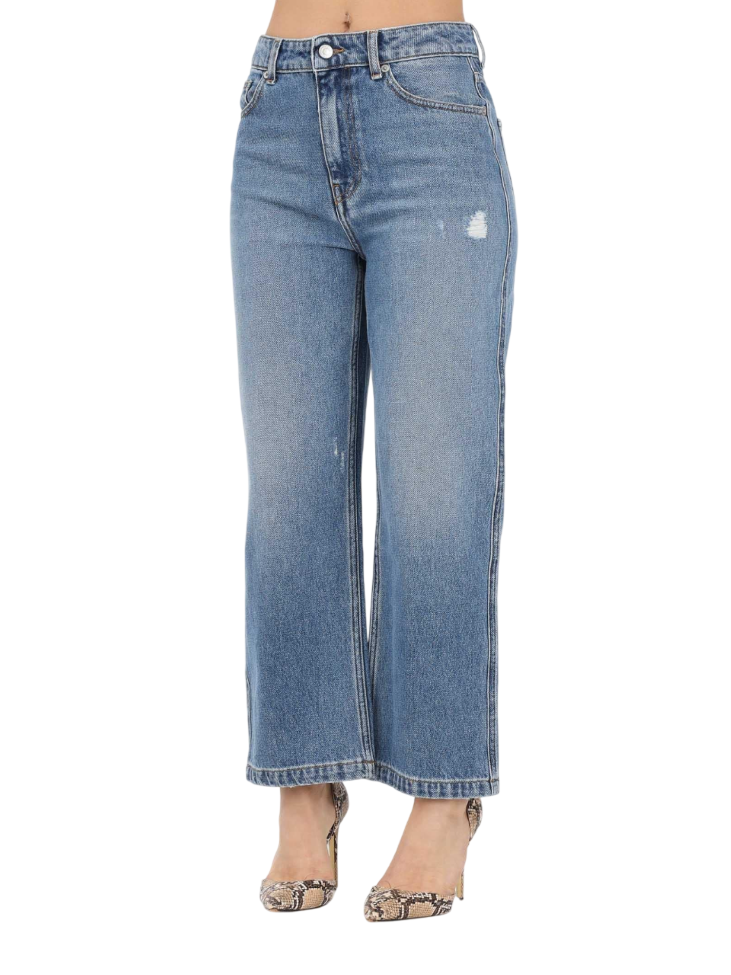 Vicolo jeans donna gamba dritta Kate lavaggio blu DAB5128 BLUE DENIM VICOLO 