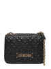 Love Moschino borsa a spalla in ecopelle trapuntata nero oro