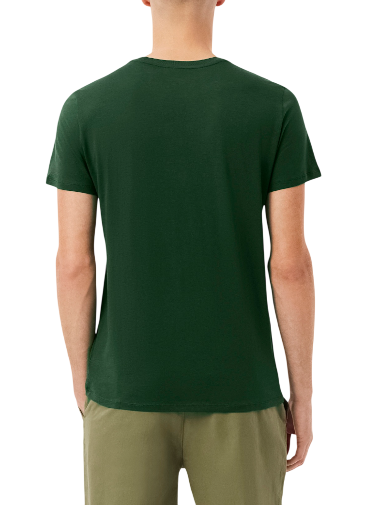 Lacoste T-shirt manica corta in cotone Pima verde scuro TH6709 132 LACOSTE 