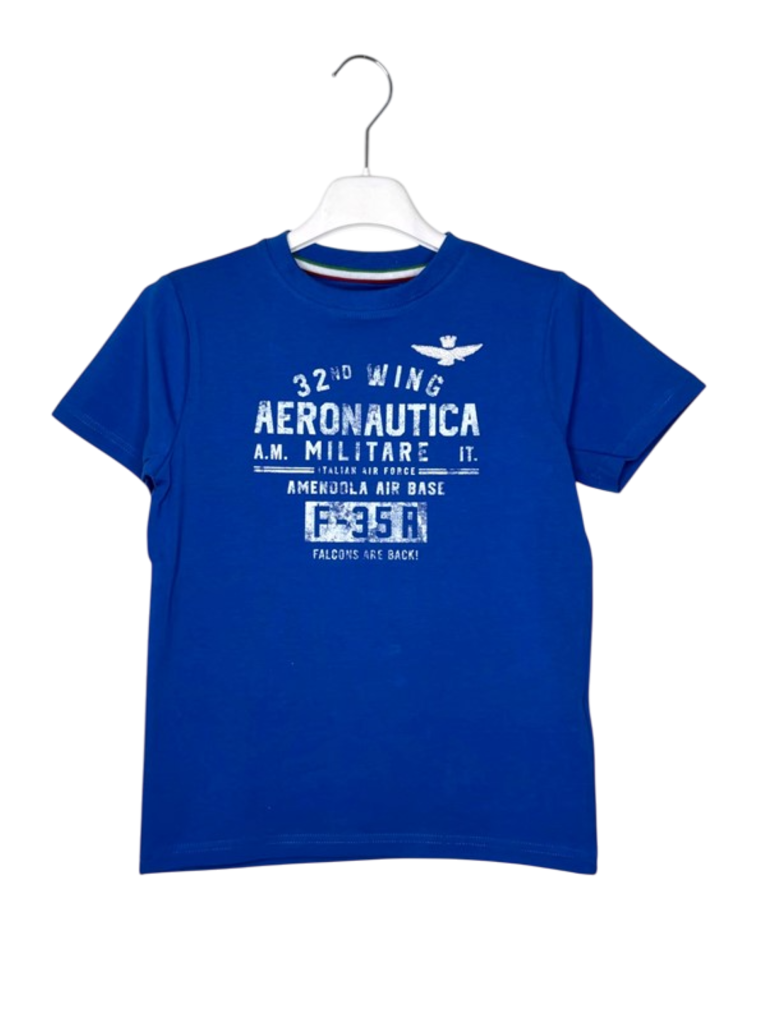 Aeronautica Militare T-shirt maniche corte con logo blu royal 251TS0022A B29 AERONAUTICA MILITARE 