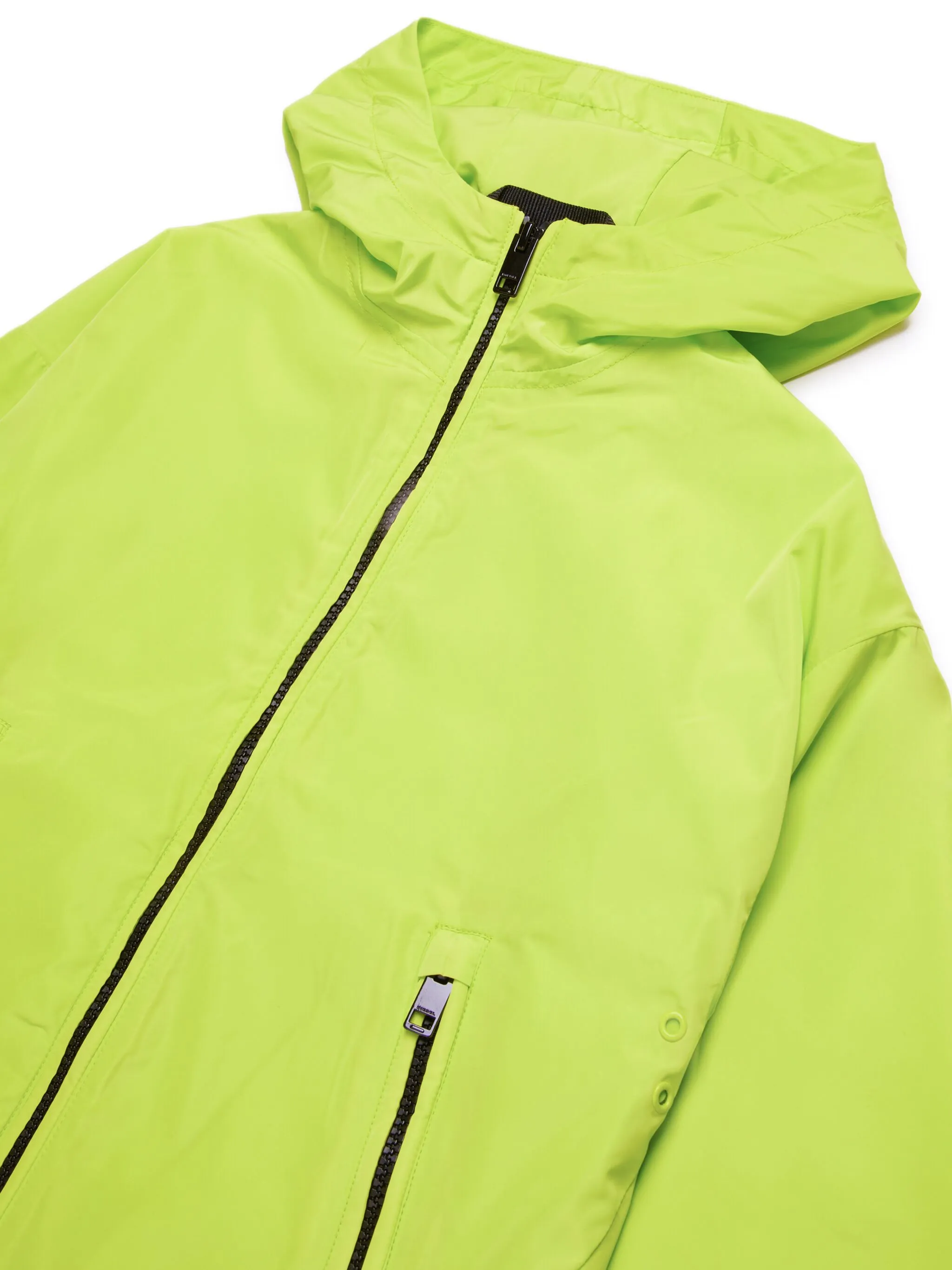 Diesel giubbino leggero con cappuccio maxi logo verde acido J02209-KXBPM K589 DIESEL 