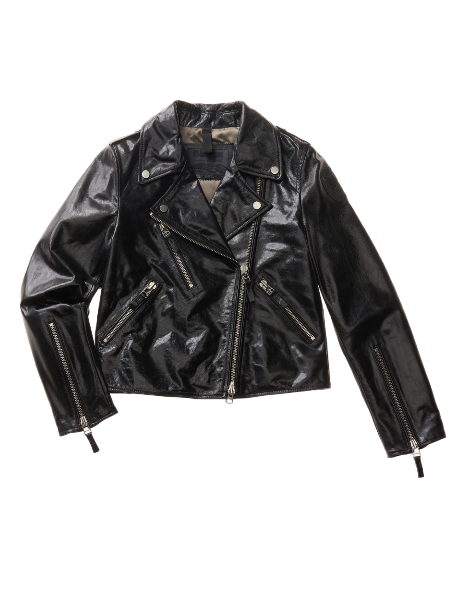 Blauer giubbino chiodo Naomi in pelle nero 24SBLDL02421-006859 999 BLAUER 