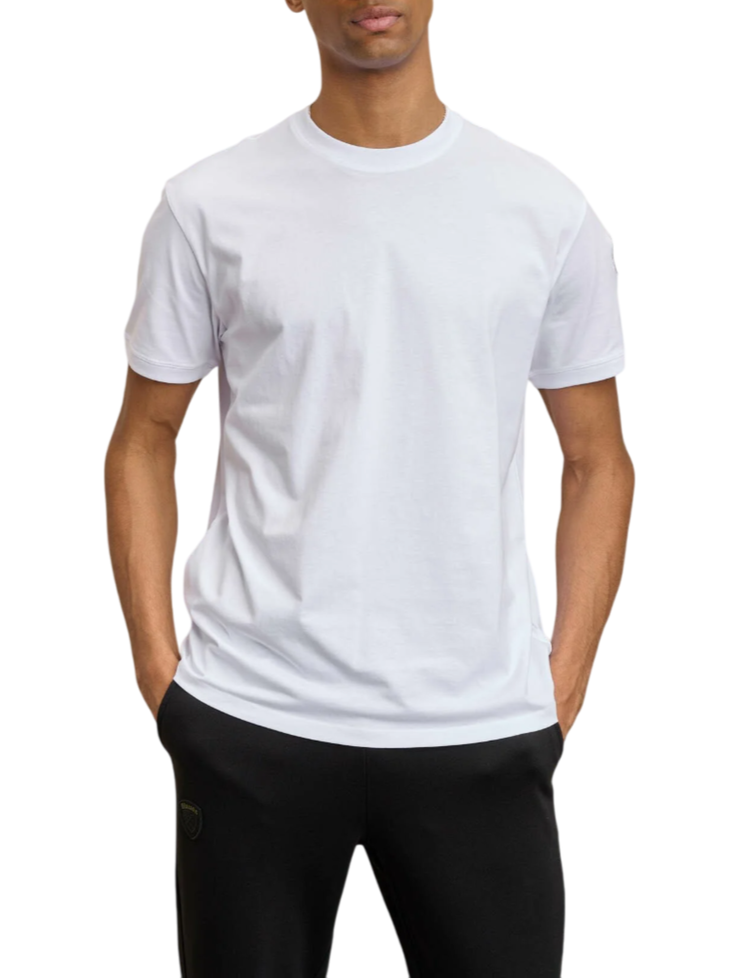 Blauer T-shirt maniche corte Anthony in jersey bianco 25SBLUH02275-007100 100 BLAUER 