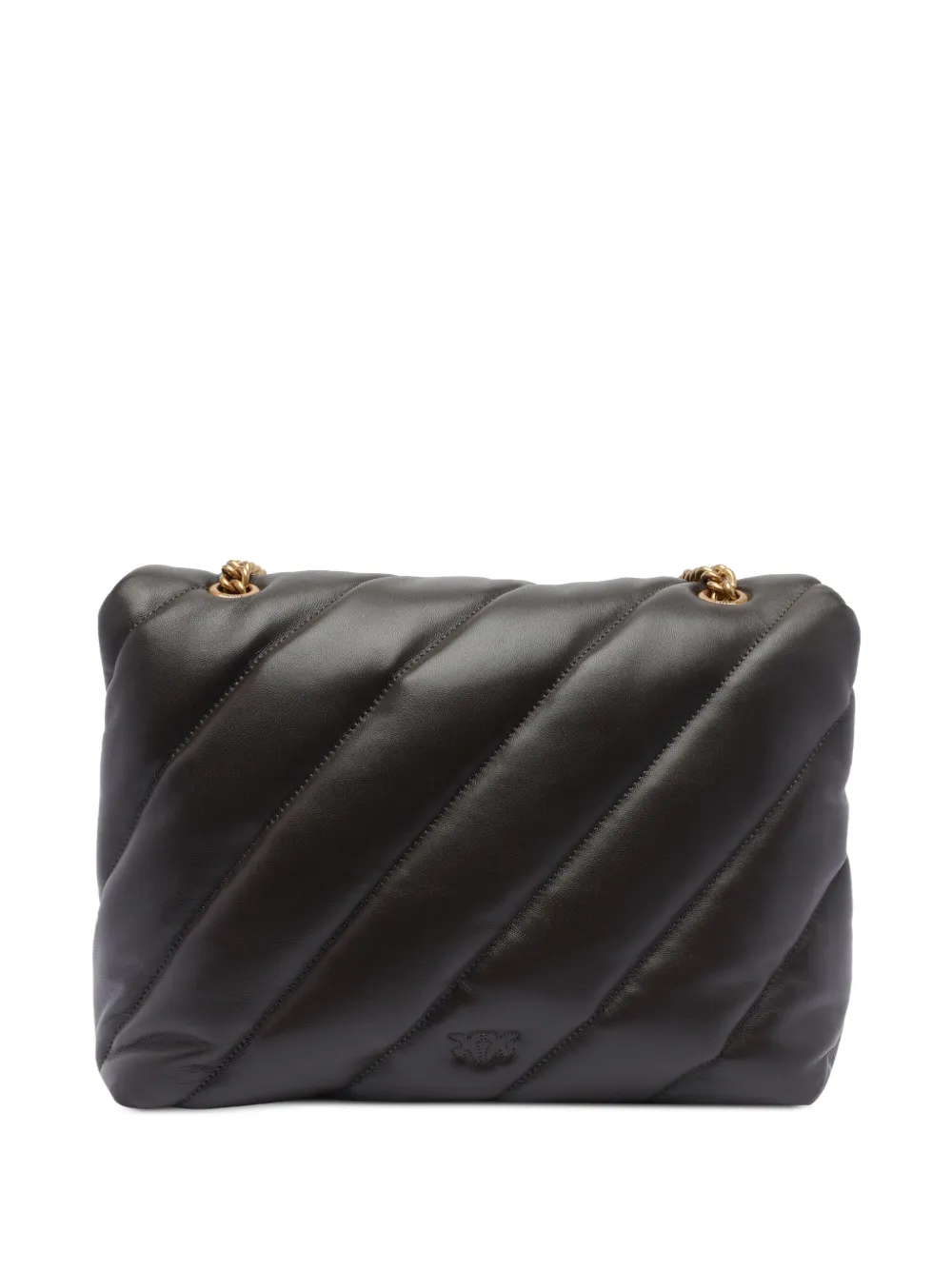 Pinko borsa Love Big Puff Maxi Quilt in pelle trapuntata nero oro 100037-A0F2 Z99Q PINKO 
