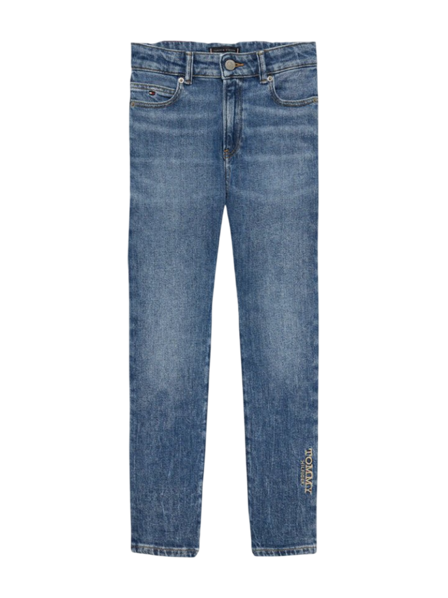 Tommy Hilfiger jeans bambino gamba slim lavaggio blu KB0KB10344 1A6 Tommy Hilfiger 