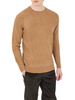 Yes Zee maglia uomo a rombi jacquard marrone caramello