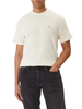 Calvin Klein Jeans T-shirt manica corta uomo patch logo panna