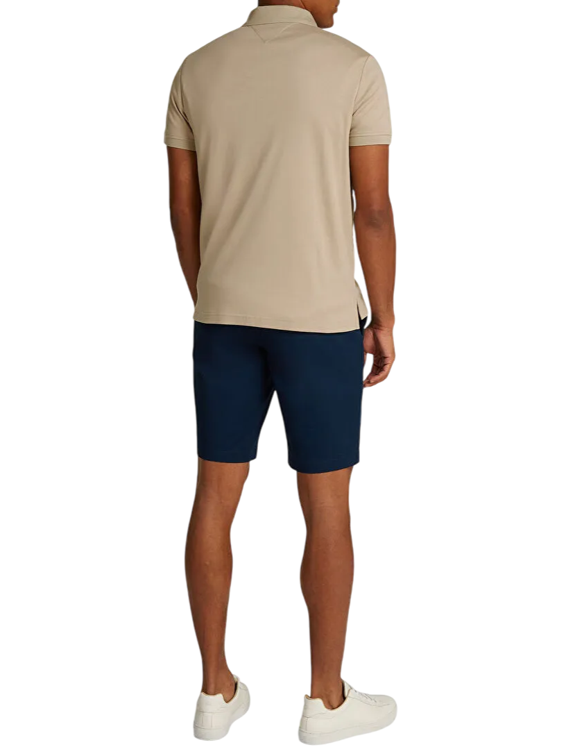 Tommy Hilfiger polo maniche corte in cotone beige MW0MW38465 RBT Tommy Hilfiger 